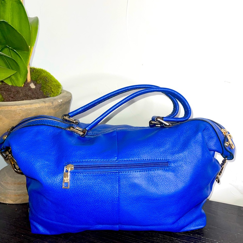 Ora Delphine Royal Blue Leather Bag